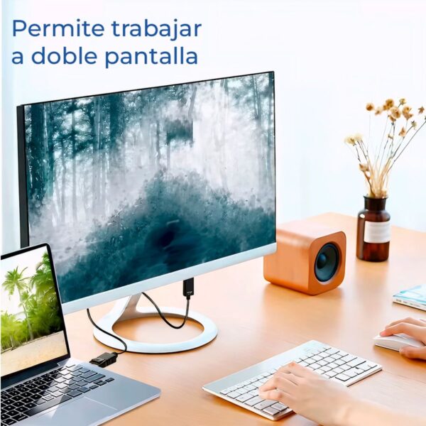 Cable DisplayPort a HDMI 4K 1.8m Conectores Dorados Conexión Estable y Ultra Definición
