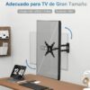 Soporte TV Pared 13 a 43 Pulgadas Giratorio Extensible Instalación Segura y Ángulo Ideal