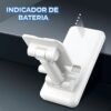 Power Bank 2 en 1 con Base Soporte + 4 Cables Integrados 10000 mAh Energía Portátil y Organización Total