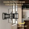 Soporte TV 23-65 Pulgadas Brazo Doble Acero Reforzado Instalación Segura y Ángulo Perfecto