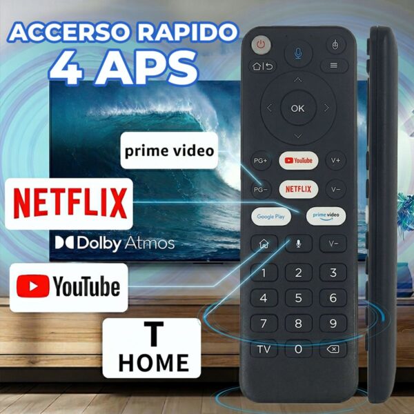 Control Remoto para Smart TV Android Google con Voz Manejo Inteligente y Comodidad Total