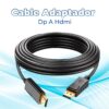 Cable DisplayPort a HDMI 4K 1.8m Conectores Dorados Conexión Estable y Ultra Definición