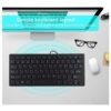 Mini Teclado USB 78 Teclas Español Compacto y Confiable para Tu Escritorio