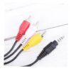 Cable TV de 3.5mm Macho a 3 RCA Macho Conexión Estable y Sonido Nítido