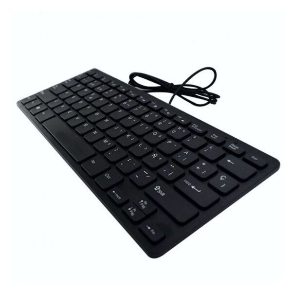 Mini Teclado USB 78 Teclas Español Compacto y Confiable para Tu Escritorio