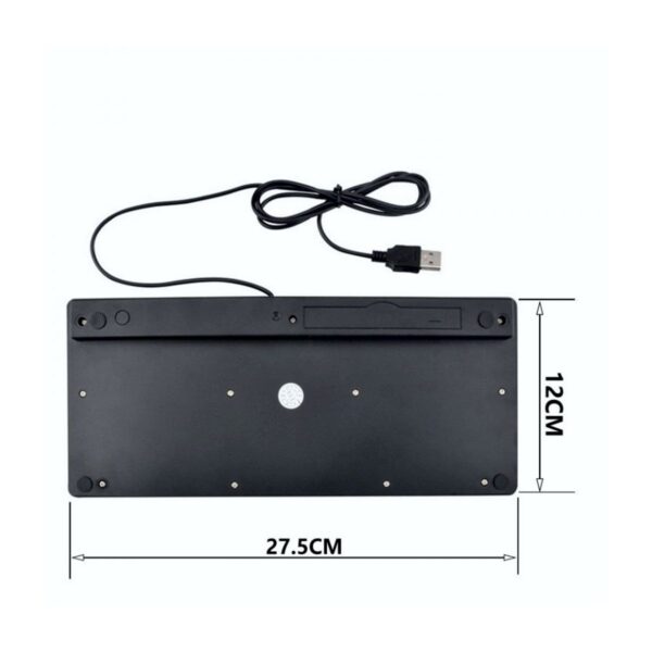 Mini Teclado USB 78 Teclas Español Compacto y Confiable para Tu Escritorio