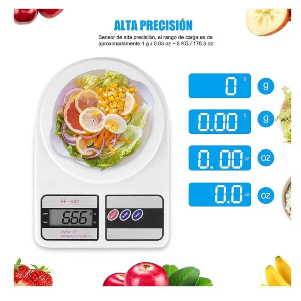 Báscula Digital Gramera LCD  Precisión de 1g a 10kg para Cocina y Hogar