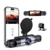 Dash Cam 4 Cámaras 1080P Full HD  Evidencia Total con WiFi y Modo Estacionamiento