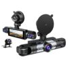 Dash Cam 4 Cámaras 1080P Full HD  Evidencia Total con WiFi y Modo Estacionamiento