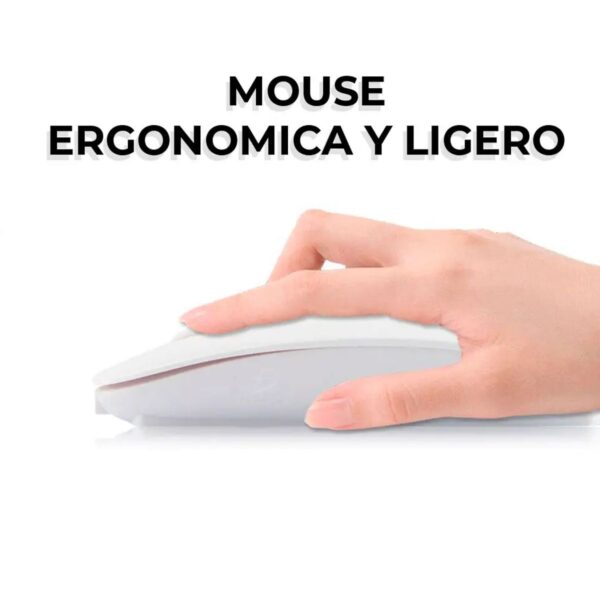 Mouse Inalámbrico Recargable Silencioso  Precisión y Comodidad para Trabajo y Juego
