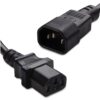 Cable de Extensión Trifásico Macho-Hembra 3 Metros  Conexión Segura y Estable para CPU