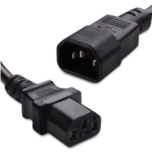 Cable de Extensión Trifásico Macho-Hembra 3 Metros  Conexión Segura y Estable para CPU