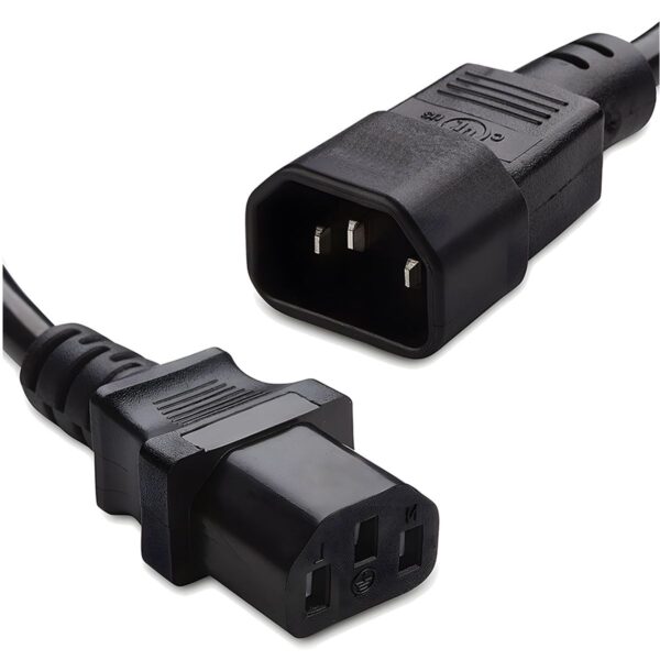 Cable de Extensión Trifásico Macho-Hembra 3 Metros  Conexión Segura y Estable para CPU