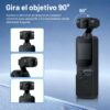 Cámara de Acción 4K WiFi  Lente con Giro Ajustable para Aventuras Extremas