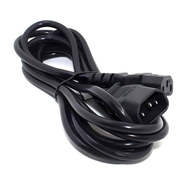 Cable de Extensión Trifásico Macho-Hembra 3 Metros  Conexión Segura y Estable para CPU