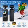 Cámara de Acción 4K WiFi  Lente con Giro Ajustable para Aventuras Extremas