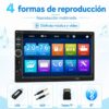 Autoestéreo Inalámbrico 7” Doble Din CarPlay y Android Auto Pantalla Touch Mandos al Volante