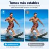 Cámara de Acción 4K WiFi  Lente con Giro Ajustable para Aventuras Extremas
