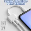 Cable Adaptador 2 en 1 Tipo C a Jack 3.5mm  Carga y Audio Simultáneos