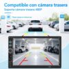 Autoestéreo Inalámbrico 7” Doble Din CarPlay y Android Auto Pantalla Touch Mandos al Volante