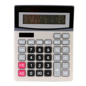 Calculadora Financiera de Escritorio con Funciones Avanzadas para Contabilidad y Estudiantes 12 Digitos