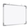 Pizarron Magnetico Blanco Doble Cara de 40x60 cm con Argollas de Montaje para Pared