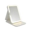 Espejo de Tocador Plegable con Iluminación LED de 3 Tonos de Luz y Ángulo Ajustable