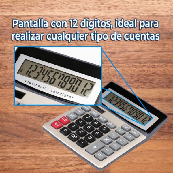 Calculadora Financiera de Escritorio con Funciones Avanzadas para Contabilidad y Estudiantes 12 Digitos