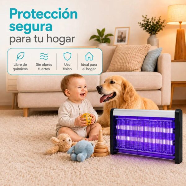Lámpara Mata Mosquitos Eléctrica de Doble Tubo UV de Alta Eficiencia para Interiores