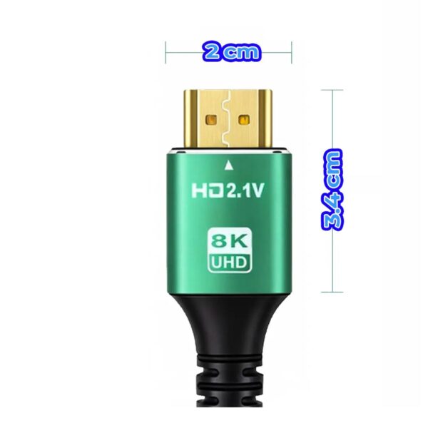 Cable HDMI 2.1 Ultra High Speed de 5 Metros con Soporte 8K y 4K a 120Hz para Gaming y Cine en Casa