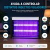 Lámpara Mata Mosquitos Eléctrica de Doble Tubo UV de Alta Eficiencia para Interiores