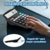 Calculadora de Escritorio de 12 Dígitos con Doble Alimentación Solar y Batería para Oficina y Negocio
